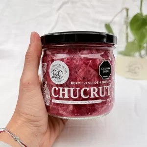 Chucrut orgánico ( repollo verde y morado)